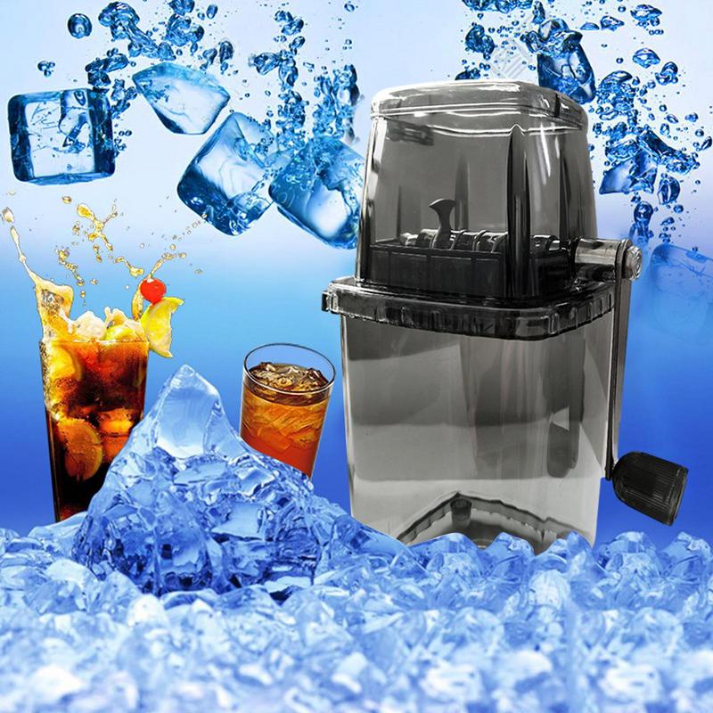Ice Crusher Hand-Crank Ice Shaver And Snow Cone Machine Portable Ice Machine With Stainless Steel Blades For Snow Cones