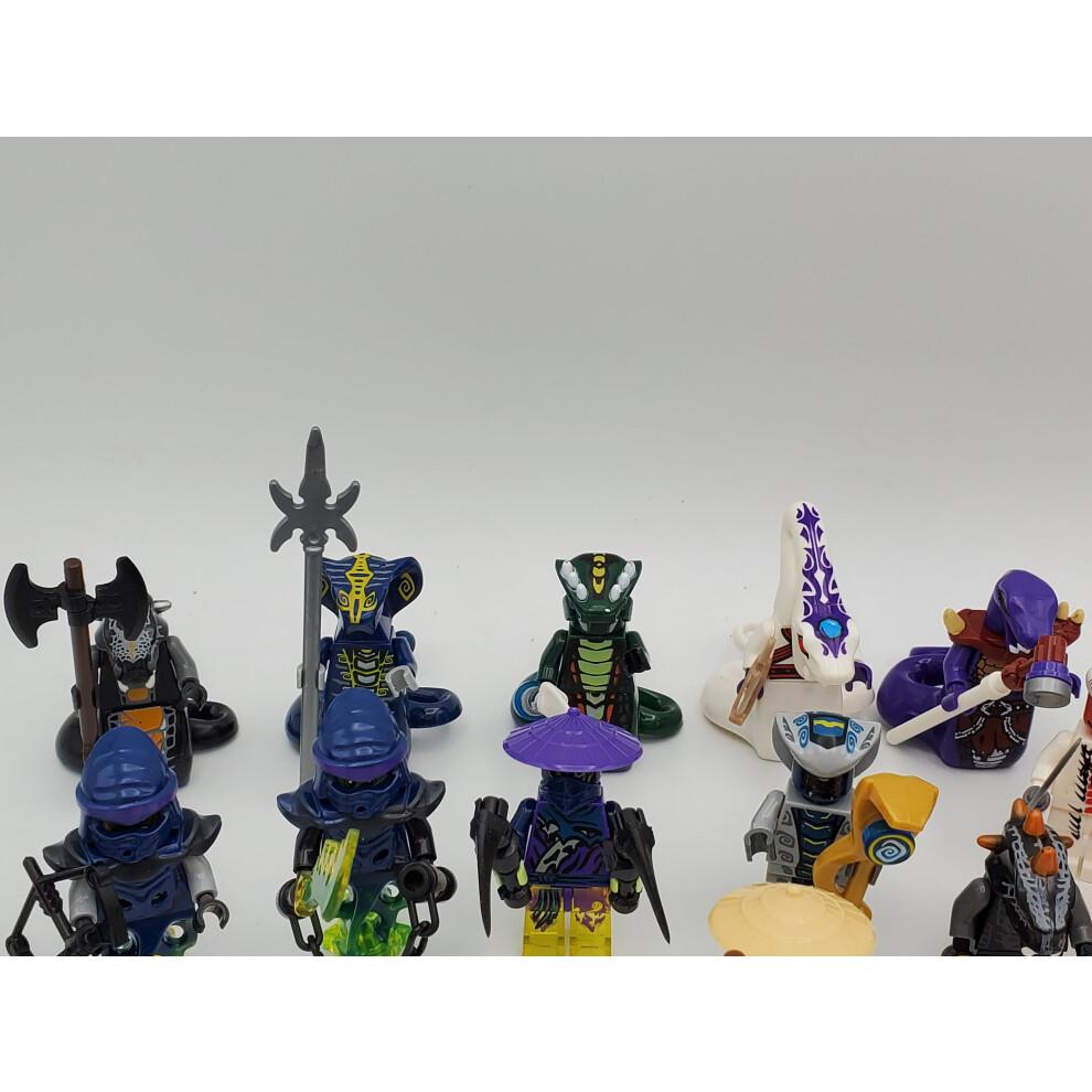 Zestaw 24 szt. Mini Figurek Ninja Seria Wężowa Klocki Zabawki