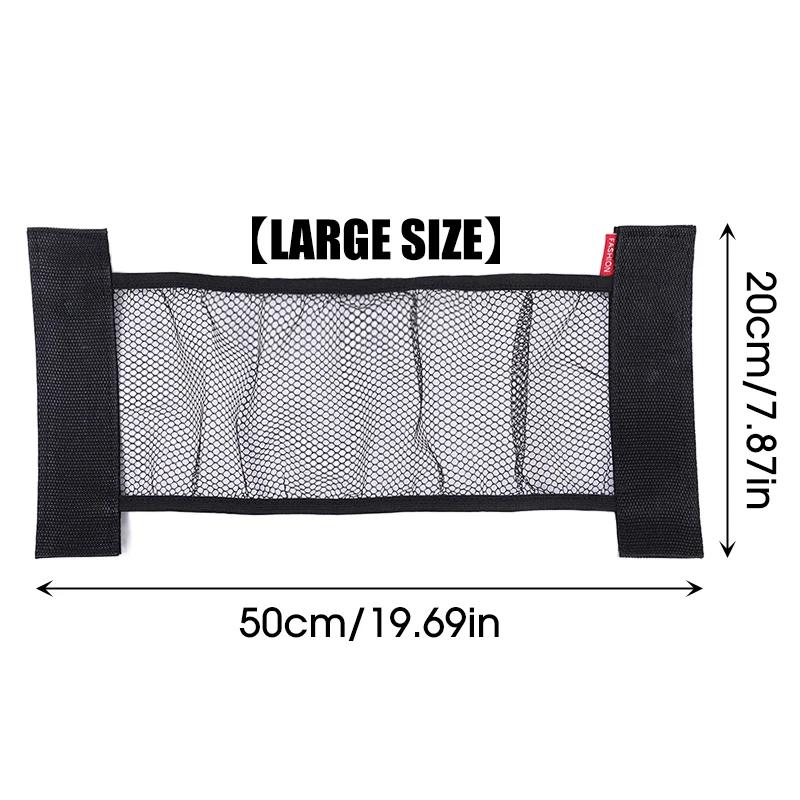 

Car Back Rear Trunk Storage Mesh Fixed Straps Car Interior Organizer Extinguisher Storage Net Seat Back Fixing Bag Oversized