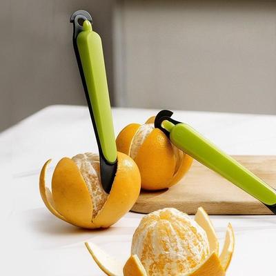 Sbucciatore per arance multifunzionale portatile in acciaio inossidabile 420 per cucina, sbucciatore per frutta per la casa, apri contenitore per gelatina
