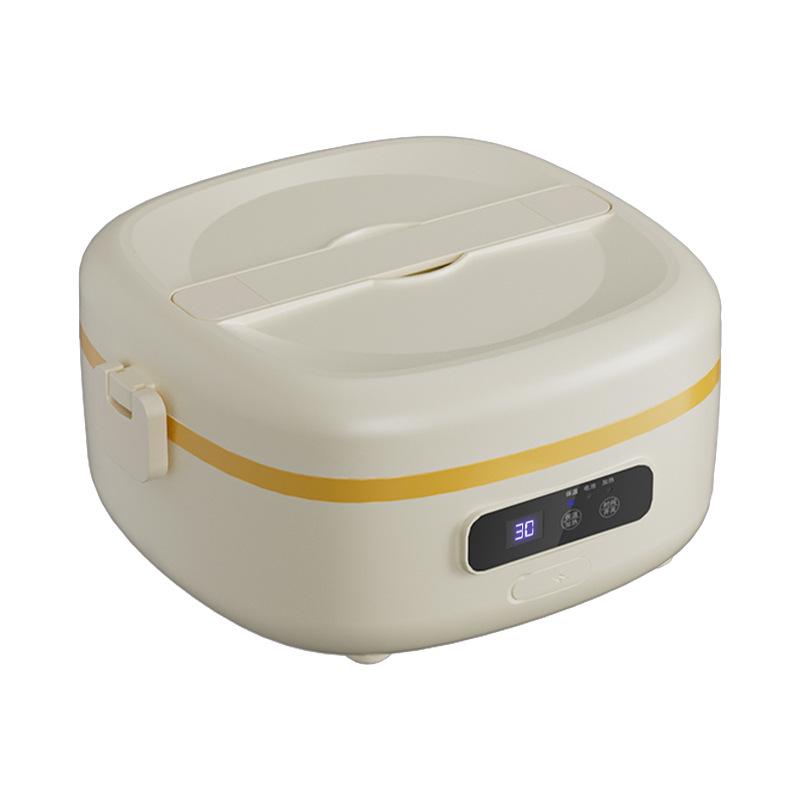 Portable Electric Heated Lunch Box – No Water Needed, Ideal for Office Workers, Insulated and Convenient.