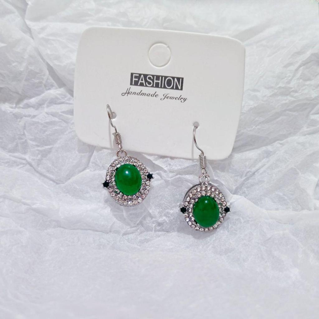 Women's Diamond Inlaid Drop Earrings: Trendy, Fashionable Multiple Ear Pendants