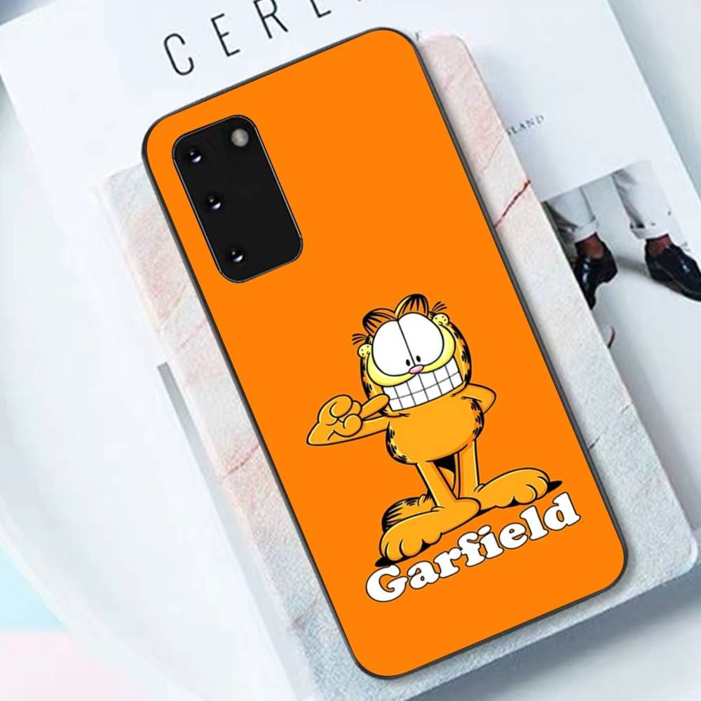 Cartoon G-Garfield Cat Phone Case For Samsung S 24 fe 25 Ultra plus 20 lite 21 30 22 23 24 22 Ultra 5G Fundas