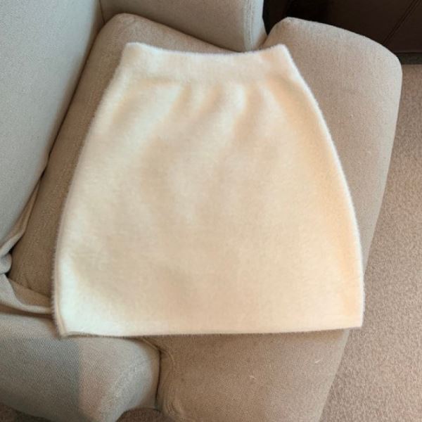 Φθινόπωρο Άνοιξη Γυναικεία Μίνι Γούνινη Φούστα Στενή Ψηλόμεση Κρουαζέ Γοφών Μαύρο Κάτω Μέρος Άγρια Μάλλινη Κομψή Κορεάτικη