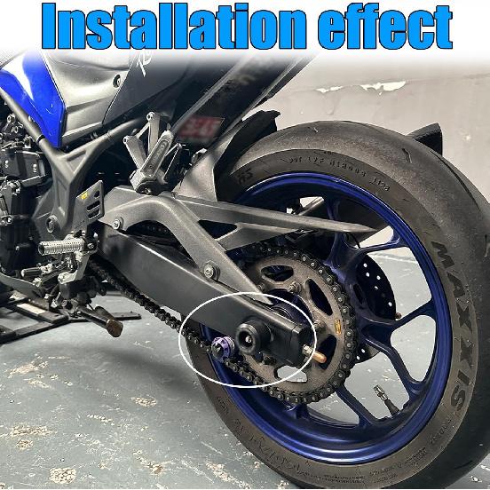 For MT-03 MT-25 YZF R25 R3 2025 crash pad protector motorcycle front and rear fork wheel frame slider collision wheel spindle protector MT-03 MT-25