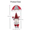 Christmas Decorations Gnomes Santa, 1pc Christmas Faceless Parachute Elderly Parachute Christmas Window Hanging Decorative Gifts