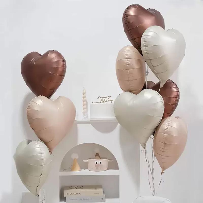1/3/10Pcs Holiday Party Decorations, Baby Birthday Decorations, 32-Inch Individually Wrapped Caramel Cream Number Foil Balloons