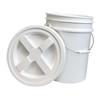 20L Bucket Pail Barrel Portable Multifunction Food Storage Container with Lid for Household