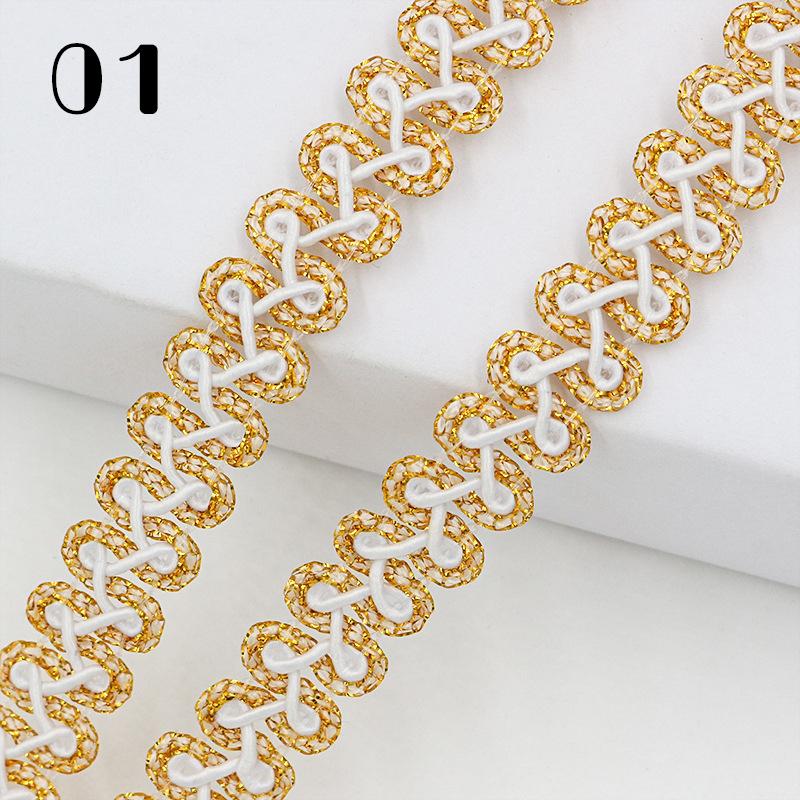 25 Yards Woven Lace Ribbon Centipede Braided Lace Trim DIY Craft Curtain Upholstery Sofa Pillow Clothes Sewing Accessories