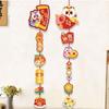 2pcs Cartoon Chinese New Year Wall Hanging New Year Lucky Decoration  Home Living Room Decor