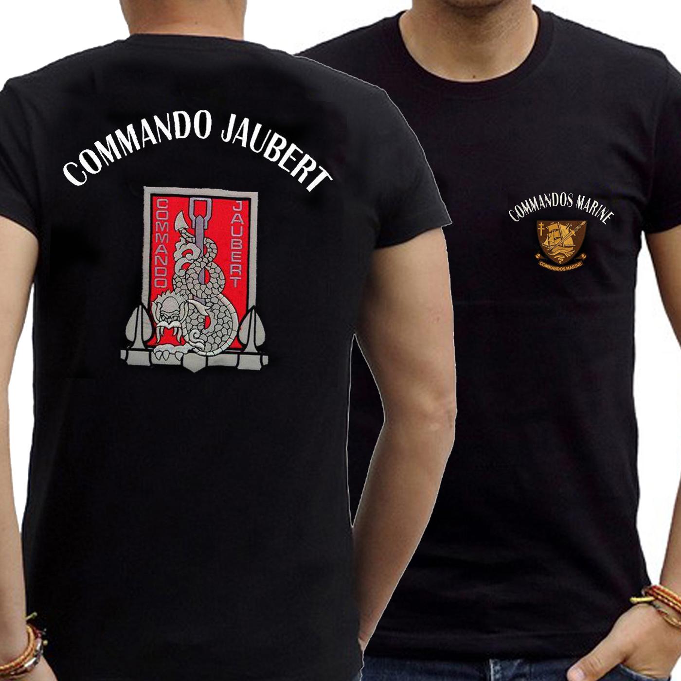 French Naval Special Forces Commandos Marine Commando Jaubert TShirt Short Sleeve Casual 100 Cotton ONeck Summer Mens Tshirt S