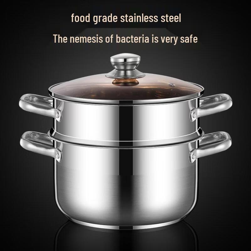 HANDUNYOU 22cm Stainless Steel Saucepan