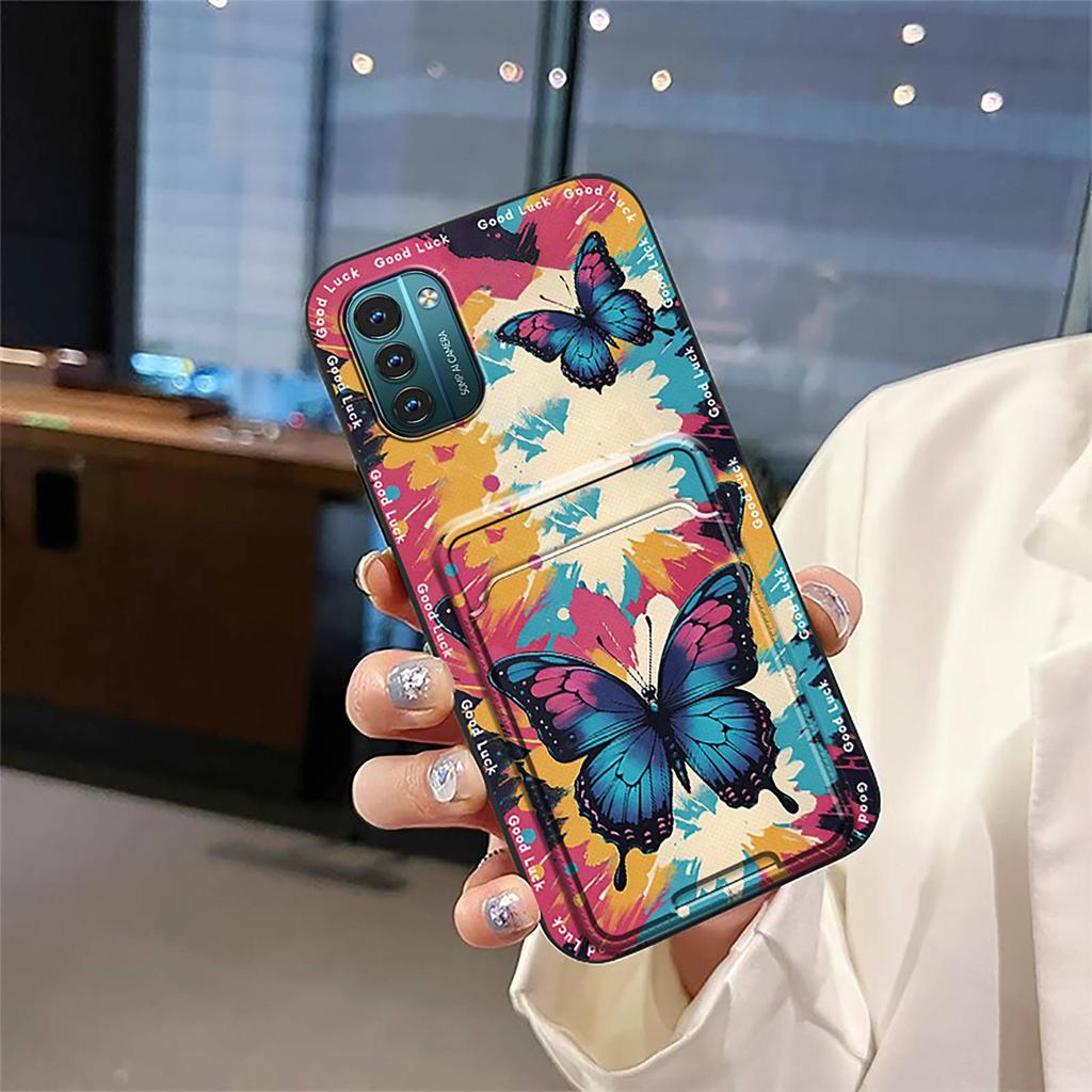 Silicone Anti-dust Phone Case For Nokia G11/G21 Cute Waterproof Protective Card Bag Shockproof Cartoon TPU Soft Case