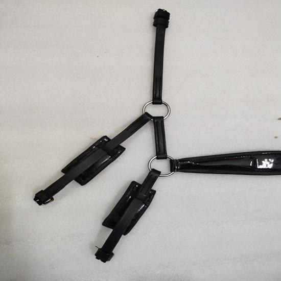 Patent Leather Drop Noseband Horse Good Bridle Noseband All Sizes Are Available