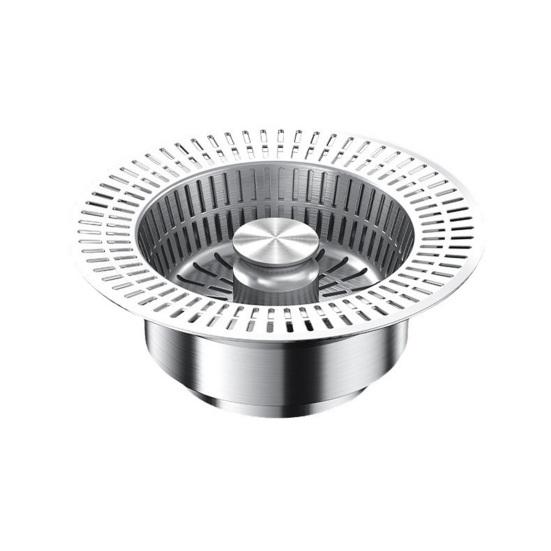 

1/2 шт. Фильтр для слива кухонной раковины, пресс-стопор, антизасоряющий, быстрый слив, универсальная раковина из нержавеющей стали 1pc