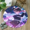 1pc Tsuyuri Kanawo Carpet, Round Rug, Comfortable, Suitable for Entryways, Living Rooms, Office, And Bedrooms, Christmas Decoration
