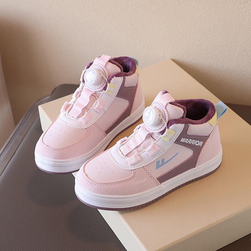 Warrior Kids  Fleece-Lined High-Top Sneakers 34