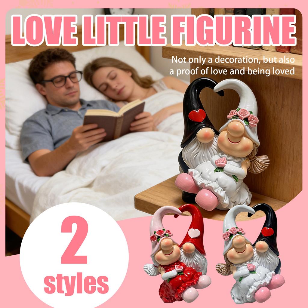 Valentine's Day Gnome Statue Home Decor Table Ornament Sweet Valentine's Day Gift For Lovers