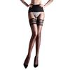 Womens Fake Knee Pantyhose Lace Splicing Knee Stockings 3D Ultra-Thin Oil Sockings Open Crotch Night Club Wear Exotic Lingerie