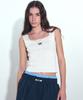 Nigaennikol Butterfly Crop Square Neck Knit Sleeveless_Ivory