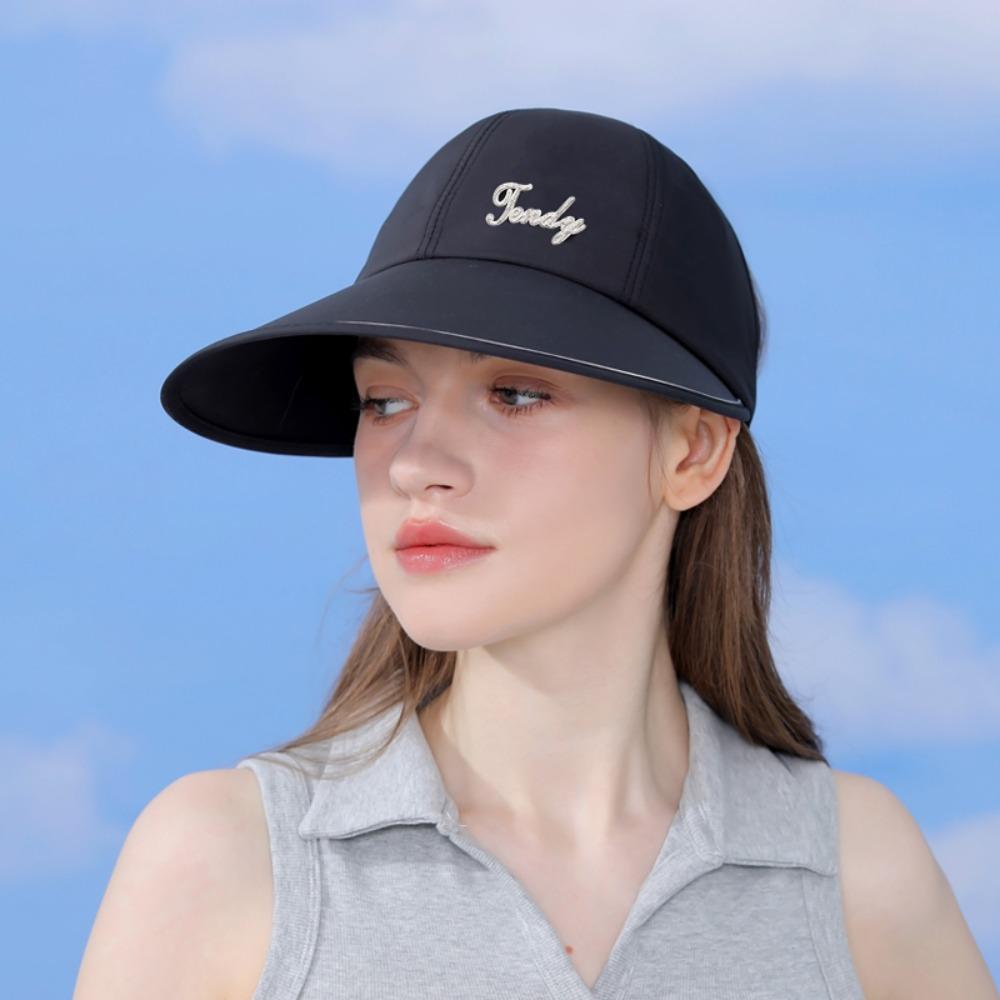 

Wide Brim Sunscreen Baseball Hat UV Protection Empty Top Hat Beach Sun Hat Women Sun Hat Outdoor сірий