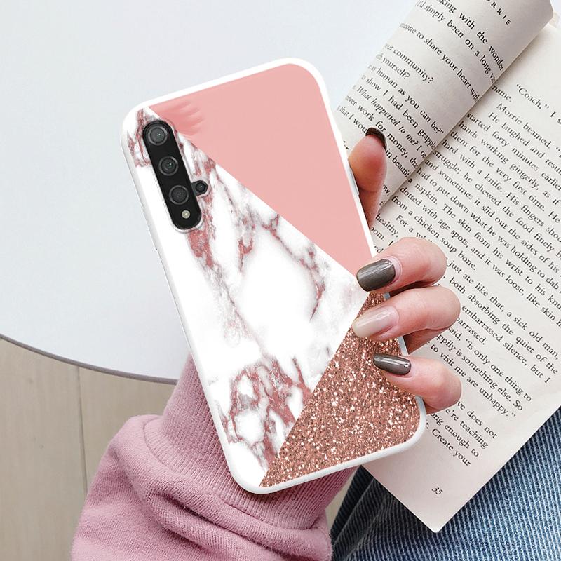 Marble Pattern Phone Case For Huawei Nova 5T Protective Cover Case Soft Funda For Huawei Nova 5T Nova5T 5 T Coque Silicone Capa