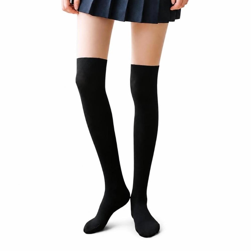 Sexy Thigh High Pantyhose Patchwork Fake Stockings Fashion JK Socks Harajuku