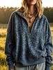 Women's Loose Fit Leopard Print Hoodie Sweatshirt for Casual Wear