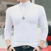 Herren Doppelseitiges Thermoshirt aus Deutschem Samt - Einfarbig, Lange Ärmel, Halboher Kragen