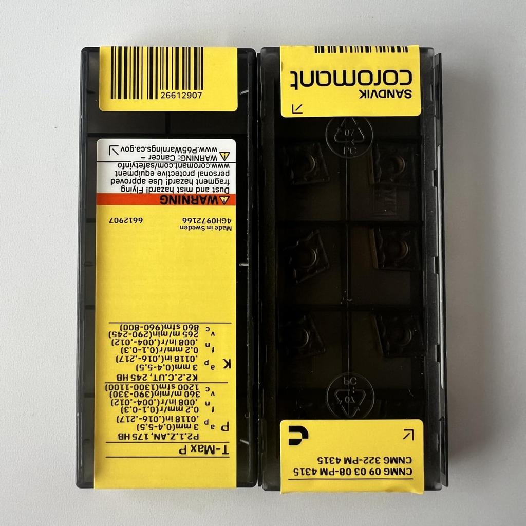 Sandvik / CNMG090308-PM 4315 / Original Swedish Hard Alloy Blade 10 Pcs