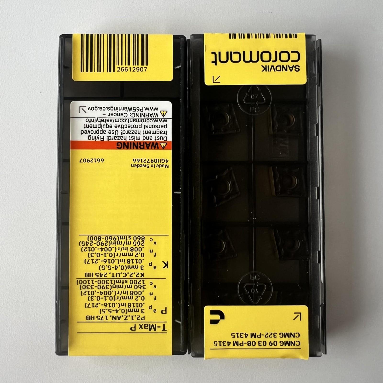 

SANDVIK / CNMG090308-PM 4315 / Original Swedish hard alloy blade 10 Pcs