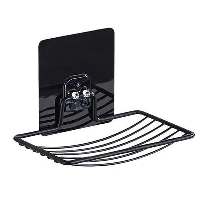 Non Perforated Soap Holder Drain Stainless Steel Bathroom Wall Mounted Soap Box Self-adhesive