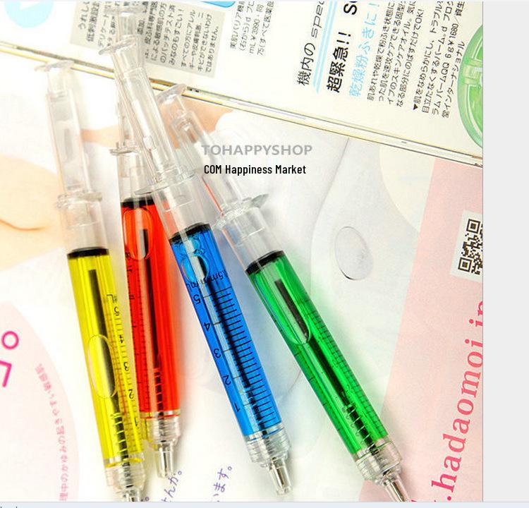 Korean Cute Creative Syringe Ballpoint Pen - Fun Stationery Item