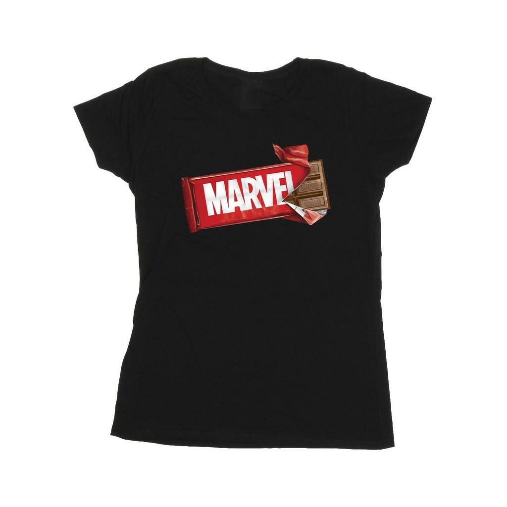 Tricou din bumbac cu ciocolată Marvel pentru femei/doamne