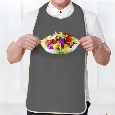 Zmywalny Śliniak dla Starszych Odporny na Plamy Śliniaki dla Seniorów Śliniak z Kieszonką na Ryż Dieta Bez Bałaganu