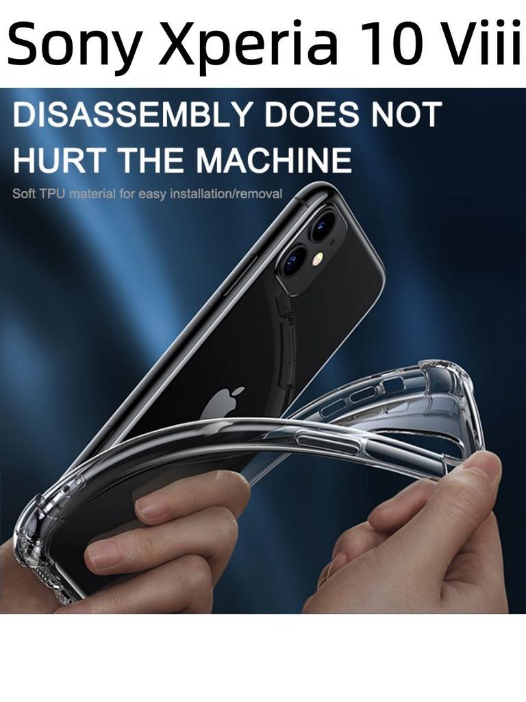 For Sony Xperia 10 Viii Case Air Protection Silicone Clear Transparent Shockproof Housing for Sony Xperia 10 Viii Phone Casing