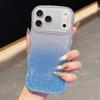 KEYSION Gradient Glitter Jewelled Phone Case for iPhone 16 17 Pro Max Air 16 Plus Wavy Border Lens Protector Shockproof Cover
