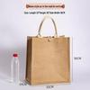 Sac fourre-tout en toile de jute: Sac de courses en jute peint à la main DIY, Lin polyvalent graffiti