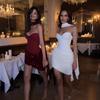 Europe and the United States autumn 2026 new sleeveless tube top sexy spice backless waist irregular solid color dress
