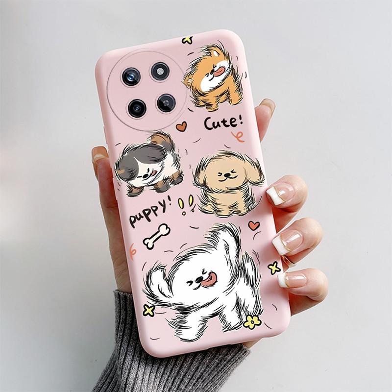 For OPPO Realme 11 4G Phone Case Cute Cat Cartoon Funny Dog Shell Soft Silicone Protection Back Cover For Realme11 RMX3636 Funda