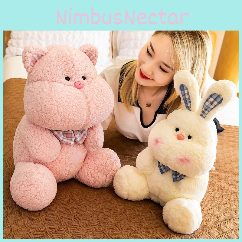 Adorable Plush Rabbit Stuffed Animal Doll With Soft Pp Cotton Filling Perfect For Girls Birthday Gifts