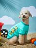 Dog Clothes Puppy Floral Sweatshirts for Small Medium Dog, Cat, Soft and Comfort Seaside Shirts Dog Pajamas Outfit Pet