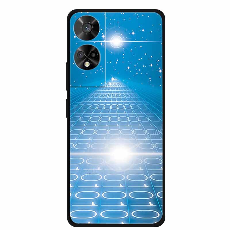 For TCL 50 5G Case Original Soft Silicone TPU Phone Cases Back Cover For TCL 50 XE 5G 50XE Fashion Planet New Coque Black Bumper
