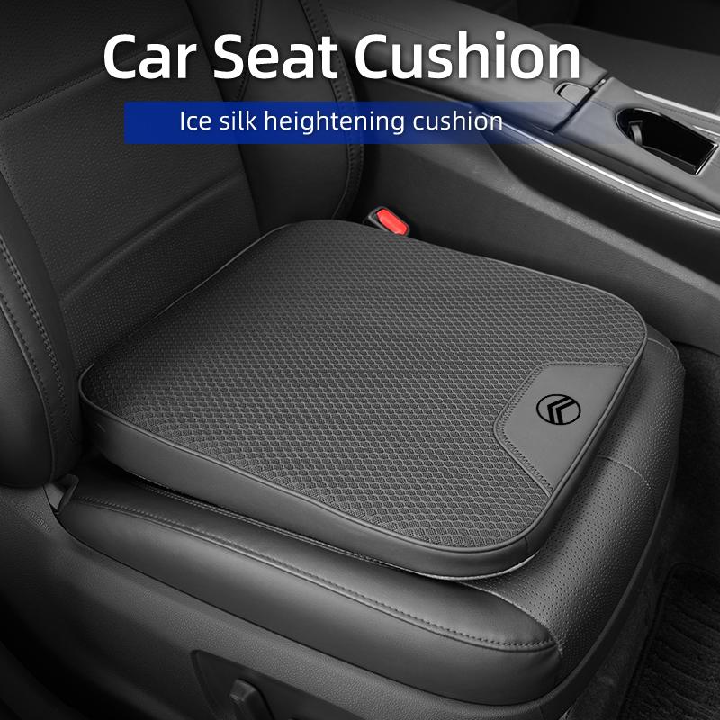 Ice Silk Car Seat Cushion Heightening Pad Breathable For Citroen C4 C3 C5 C1 C2 Celysee Berlingo Picasso Cactus Aircross Saxo
