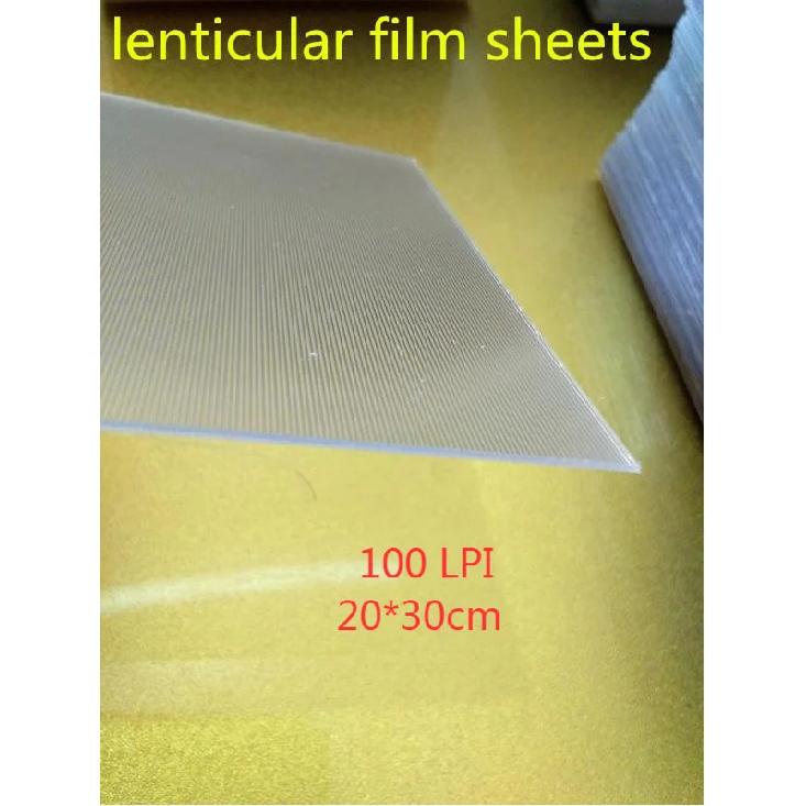 10 db 50 LPI & 75LPI &100LPI &160LPI Lencsefólia Lap a 3D Fotó Készítéshez Lencsefólia