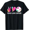 Soccer Tees For Women & Girls, Tie Dye Peace Love Soccer T-Shirt