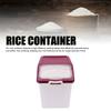 Rice Container PP Sealed Clear Rice Dispenser Flour Storage Bin with Cup for Kitchen Grain Dry Food Pet Food