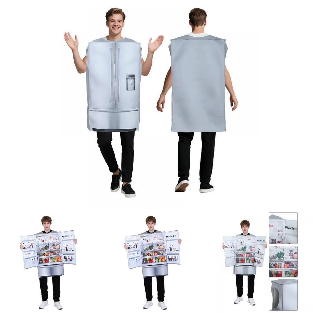Halloween Costume Refrigerator Cosplay Suit For Adults Party And Bar Fun Creators