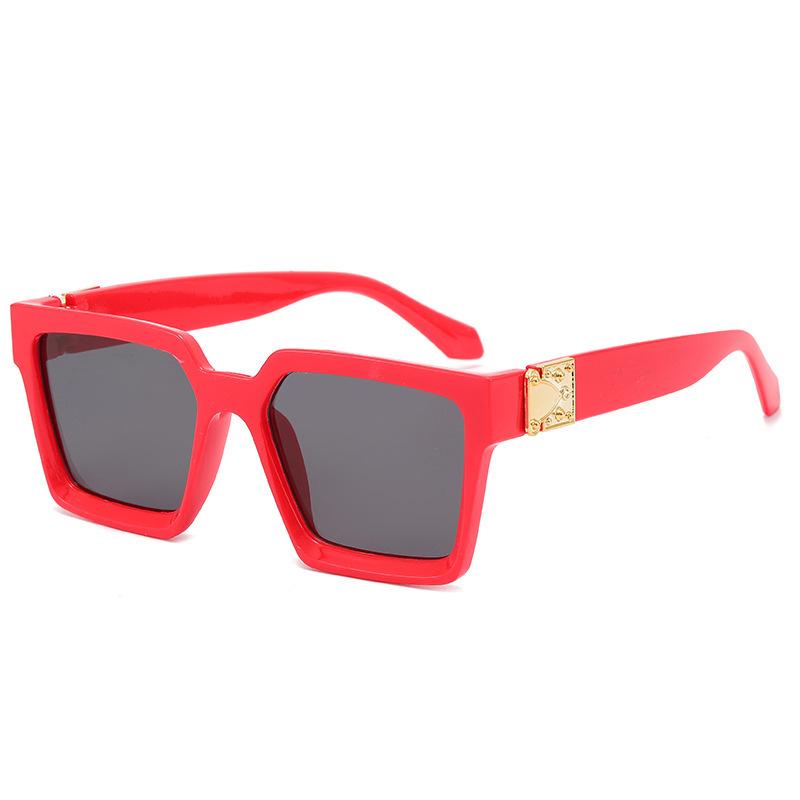 New Cross-border Large Square Frame Sunglasses Unisex UV Protection Fashion Trendy Vintage European American Style Hot Selling Outdoor Sun Glasses