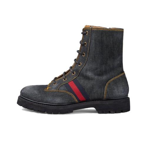 

Gucci Denim Ankle Boots Black Men s Size 761989 FACKB 1054 EU 42